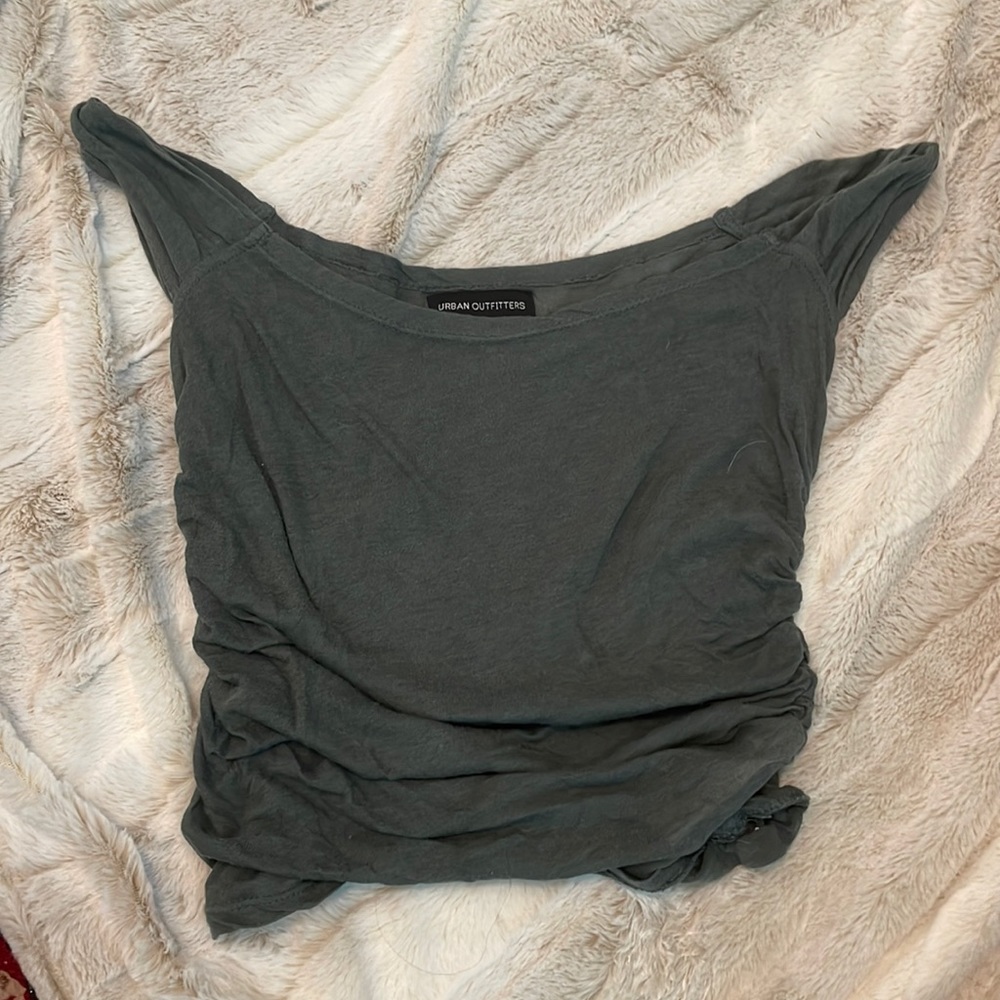 Urban Outfitters scrunched up green top